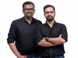 Kovon co-founders Bibartan Roy (left) and Swayamjeet Das, photographed against cream paper.