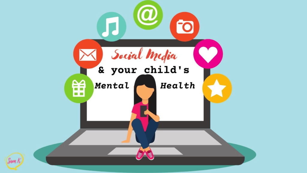 Social media impacts children's mental health and social skills positively, negatively.
