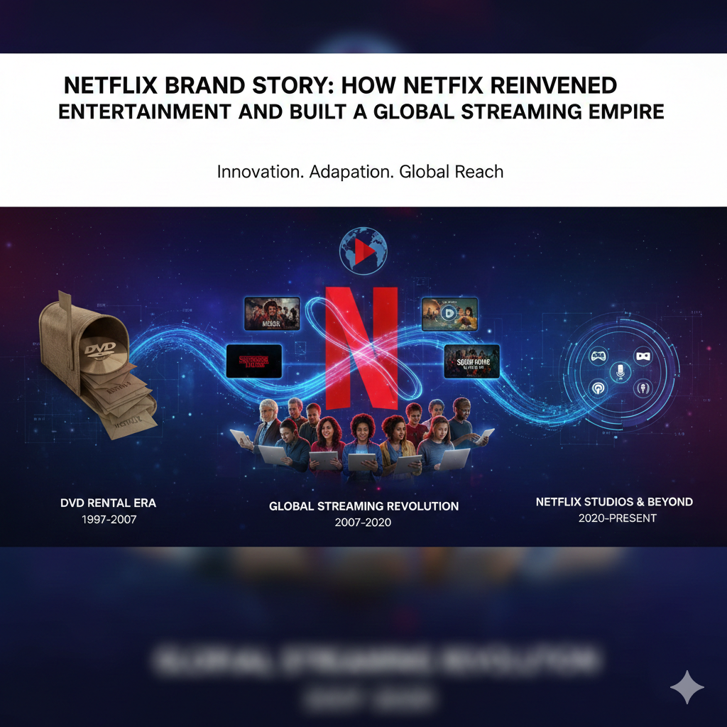 Netflix Brand Story: How Netflix Reinvented Entertainment and Built a Global Streaming Empire